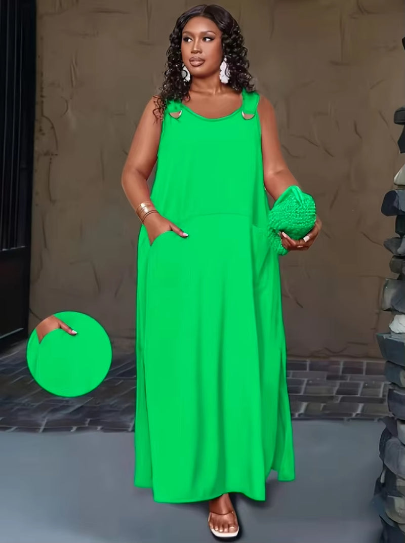 New Solid-Color Dresses for Women in Spring and Summer from Europe and America