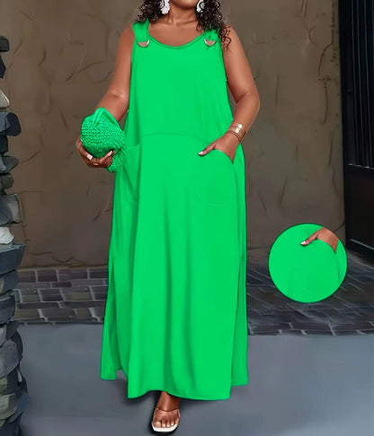 New Solid-Color Dresses for Women in Spring and Summer from Europe and America