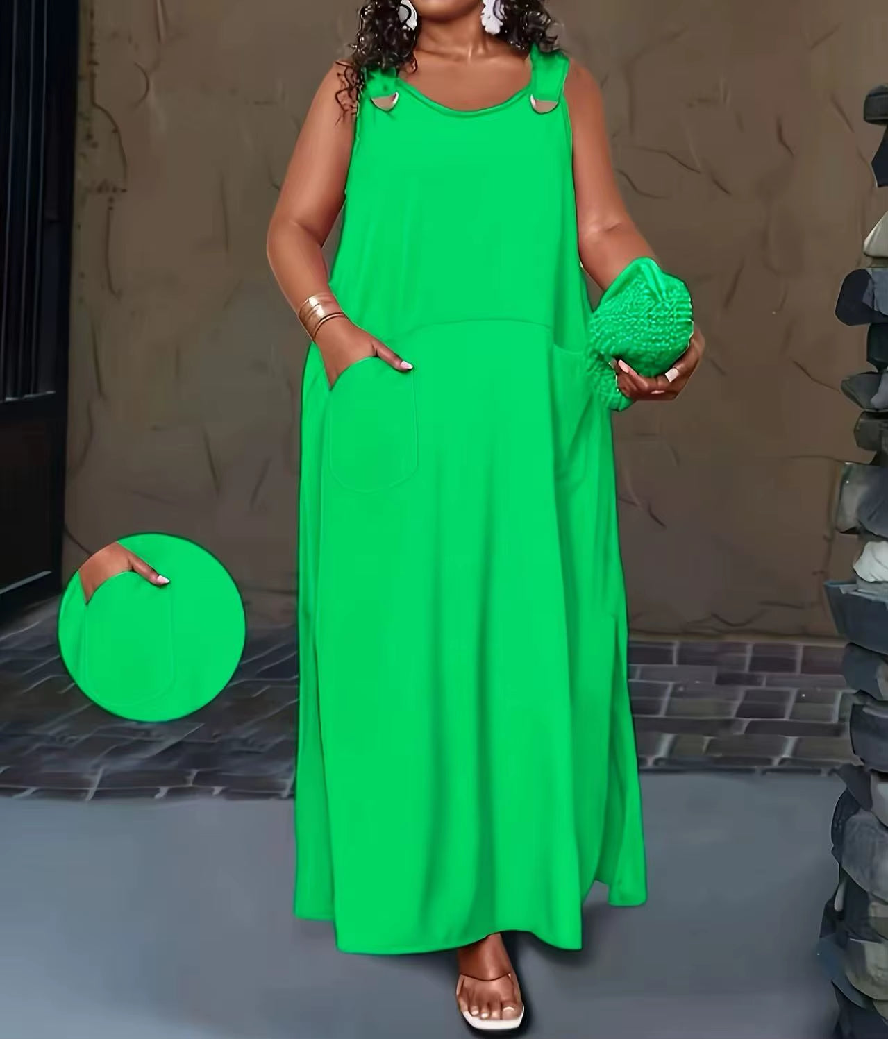 New Solid-Color Dresses for Women in Spring and Summer from Europe and America
